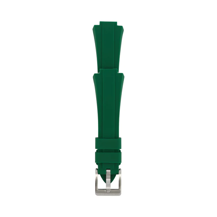 Club34 Vesper Green rubber strap (steel buckle)