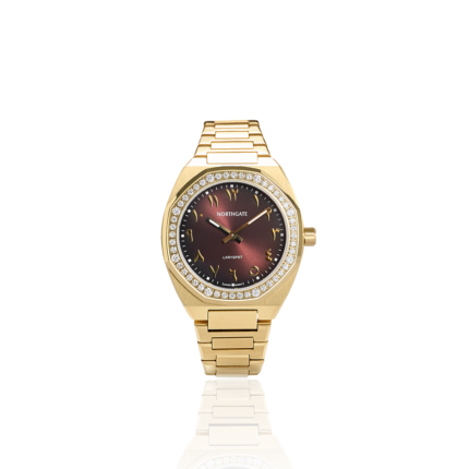 Nutella brown diamond gold size 34mm