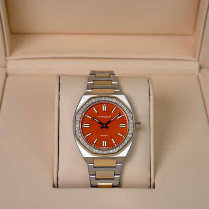 Northgate Club Diamond Sunset Orange MOP Gold/Steel (Ladies Size)