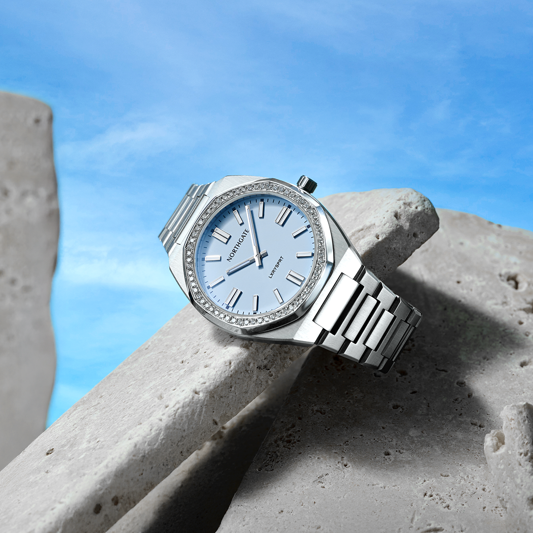 Frame-1984078338.png Artic Ice Automatic diamond silver size 40mm - Image 1