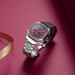 Chronograph Shiny Cherry diamond silver size 40mm