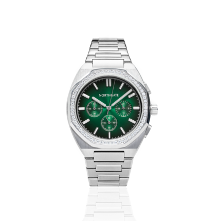 Chronograph Emerald Green diamond silver size 40mm