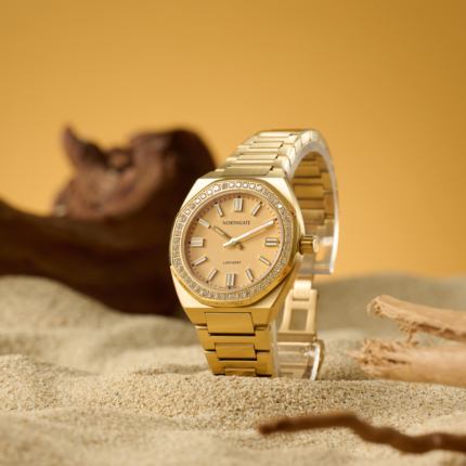 Northgate club Beige diamond gold size 34mm