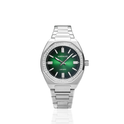 Northgate Club Emerald Green diamond silver size 34mm