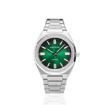 Northgate Club 40 Diamond Silver  Emerald Green  Men 40mm