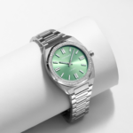 Northgate Club Sage Green diamond silver size 40mm