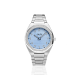 Sky Blue De Paris Diamond Silver with Arabic Numbers size 40mm - Image 2