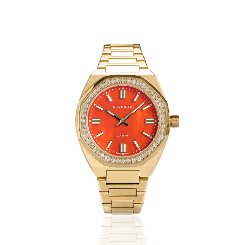 Northgate Club 34 – Gold Aristocrat Orange – Diamond – Mother of Pearl