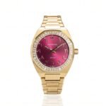 Shiny cherry diamond gold size 34mm