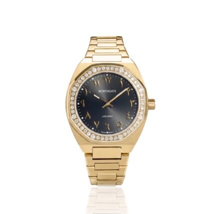 Royal black diamond gold size 34mm