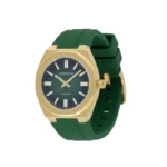 Northgate Club34 Emerald Green rubber strap (gold buckle) - Image 2