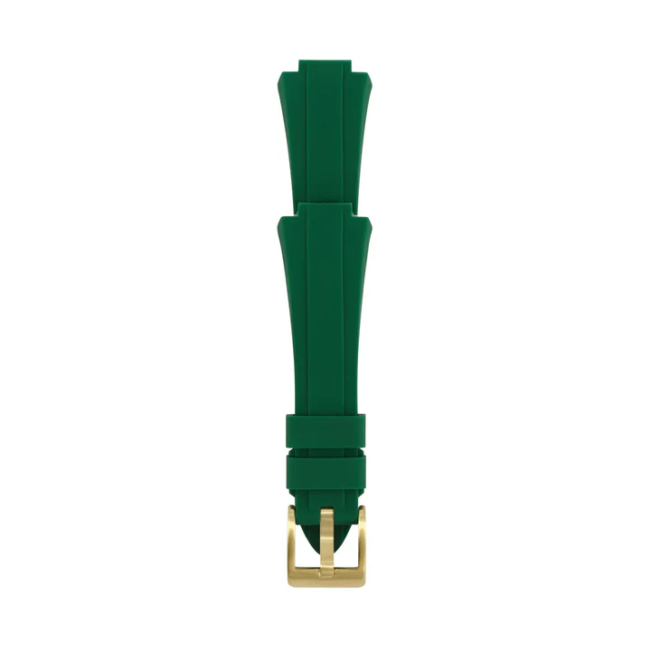 northgate-club34-emerald-green-rubber-strap-gold-buckle-456167_720x.webp Northgate Club34 Emerald Green rubber strap (gold buckle) - Image 1