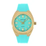 Northgate Club34 St.Barth Azur rubber strap (gold buckle) - Image 3