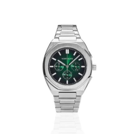 Northgate Club 40 – Silver Emerald Green - Chronograph